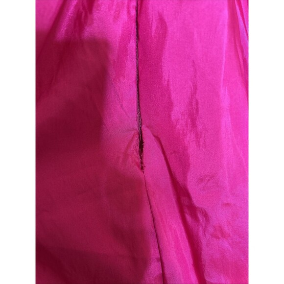 Mac Dugall Taffeta Ball Gown Magenta Color Spaghetti Straps Pockets Size 6 - Picture 8 of 14